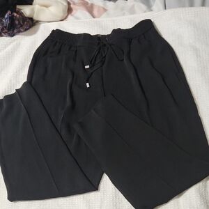Zara Black Elastic Waist Pants